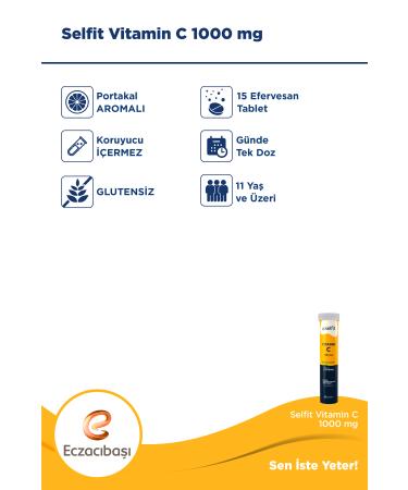 Selfit Vitamin C 1000 Mg 20 Effervescent Tablets - Buy Online on GoSupps.com