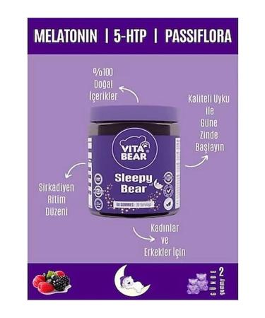 Vita Bear Sleepy Bear Sleep Regulator Vitamin 60 Gummies - Buy Online on GoSupps.com