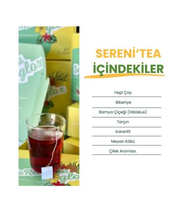 GLOX Sereni'Tea Fast Strawberry Flavored Herbal Tea 60 Pieces - Buy Online on GoSupps.com
