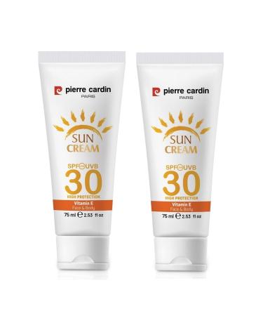 Pierre Cardin Protective Sun Cream 30 Spf High Protection - 75 Ml 2 Pieces