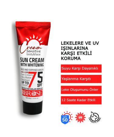BBROSE Whitening Water-resistant Sun Cream Bbrose SPF 75 SPF 60 Hand Body Sun Cream for all skin types