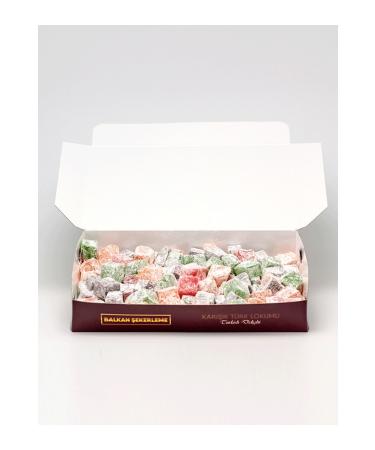 Balkan Confectionery Mixed Fruit Flavored Mini Turkish Delight 900g
