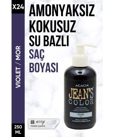 Acacia Ammonia Free Purple Hair Dye 250 Ml X24 Pieces + Togin Bag Gift