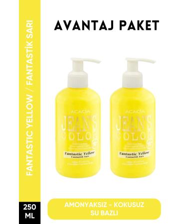 jeans color Ammonia Free Fantastic Yellow Hair Dye 250 Ml x2 Pieces Odorless Water Based Fantastic Yellow Hair Dye