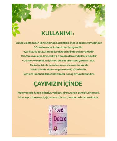 ObiX Slimming Aid Herbal Mixed Detox Form Tea - Buy Online on GoSupps.com