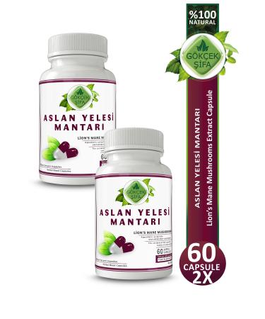 Gokcek Healing Lion's Mane Mushrooms Capsule X 2