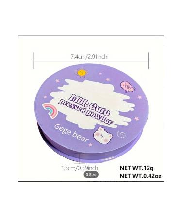 Gege Bear Milk Cute pressed powder Waterproof Concealer Powder- 03 Natural anti-oily face powder