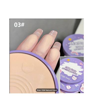 Gege Bear Milk Cute pressed powder Waterproof Concealer Powder- 03 Natural anti-oily face powder - Buy Online on GoSupps.com