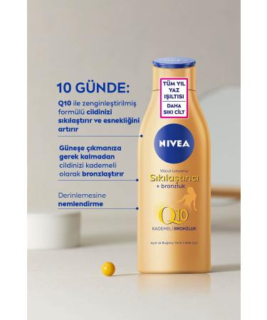 NIVEA 10 Days Q10 Firming and Gradual Tanning Body Lotion 2 X 200 Ml