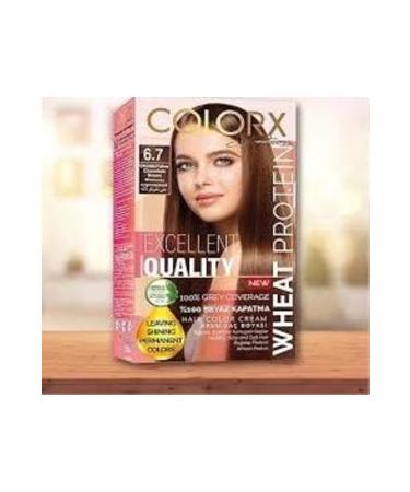 COLORX Set Hair Dye-6.7-Chocolate Brown