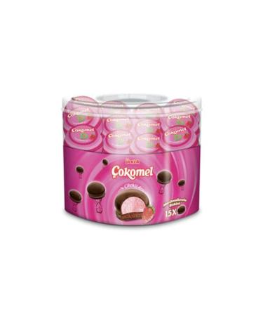 Ulker (4 PIECES) Ulker Cokomel Marshmallow Strawberry 180 Gr