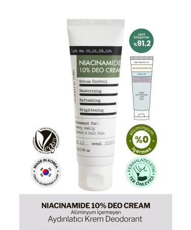 DERMA FACTORY Aluminum-Free Niacinamide Brightening Cream Deodorant Derma Factory Deo Cream