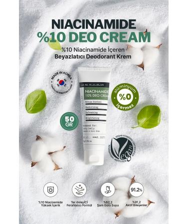 DERMA FACTORY Aluminum-Free Niacinamide Brightening Cream Deodorant Derma Factory Deo Cream - Buy Online on GoSupps.com