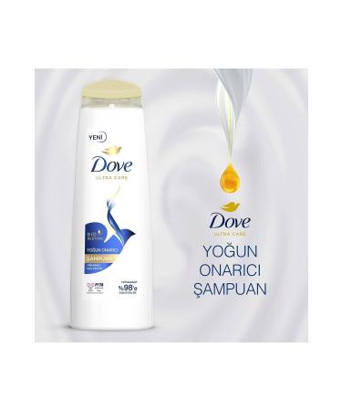 Dove Ultra Care Hair Care Shampoo Intensive Repair Damaged Hair 600 ml X3 - Buy Online on GoSupps.com