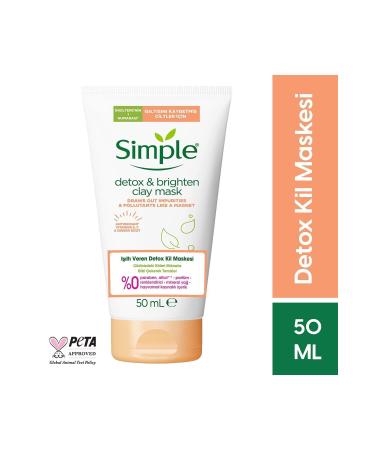 Simple Luminous Detox Clay Mask For Skin That Has Lost Its Luminousness 50 ml - Buy Online on GoSupps.com