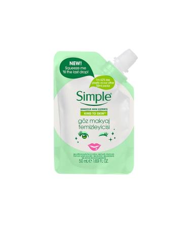 Simple Kind To Skin Mini Eye Makeup Remover 50 Ml - Buy Online on GoSupps.com