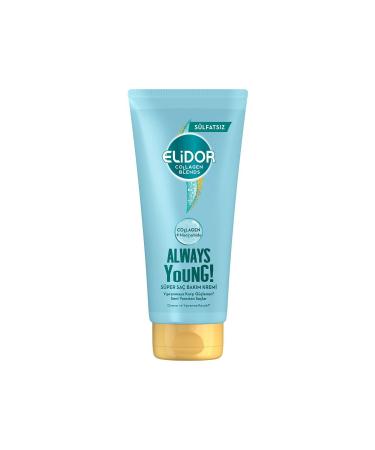 Elidor Collagen Blends Sulfate-Free Super Hair Care Cream Always Young Repairing Anti-Damage 170 ml - Buy Online on GoSupps.com