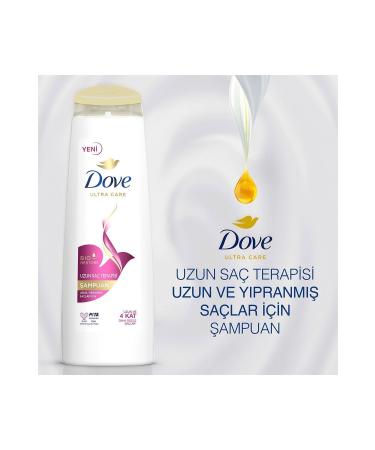 Dove Ultra Care Hair Care Shampoo Long Hair Therapy For Long Damaged Hair 400 ml X3 Pieces - Buy Online on GoSupps.com