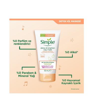 Simple Luminous Detox Clay Mask For Skin That Has Lost Its Luminousness 50 ml - Buy Online on GoSupps.com