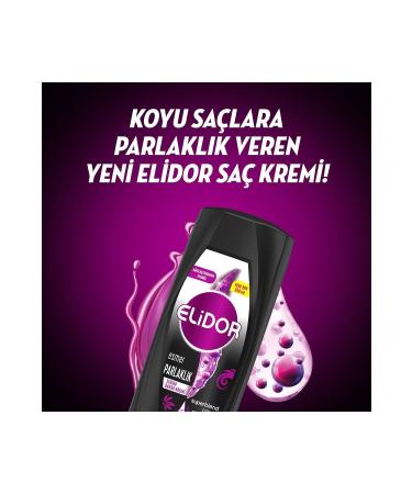 Elidor Serum Hair Care Cream Brunette Shine Vitamin E Chia Seed Oil Keratin 350 ml X2 - Buy Online on GoSupps.com