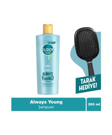 Elidor Collagen Blends Sulfate-Free Hair Care Shampoo Always Young Repairing and Anti-Fray 350 Ml