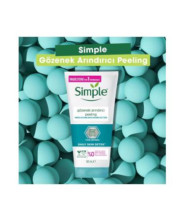 Simple Daily Skin Detox Pore Refining Peeling For Clean and Shine-Free Skin 150 ml - Buy Online on GoSupps.com