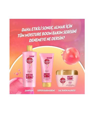 Elidor Collagen Blends Sulfate-Free Hair Care Shampoo Moisture Boom Intensive Moisture Therapy 350 ml X3 - Buy Online on GoSupps.com