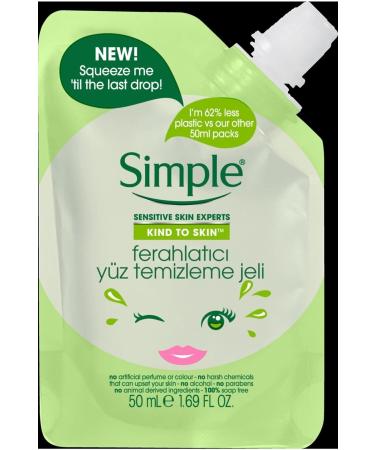 Simple Kind To Skin Mini Refreshing Facial Cleansing Gel 50 Ml