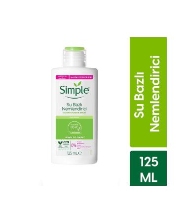Simple Kind To Skin Water-Based Moisturizer For Sensitive Skin Effective Up To 12 Hours 125 ml
