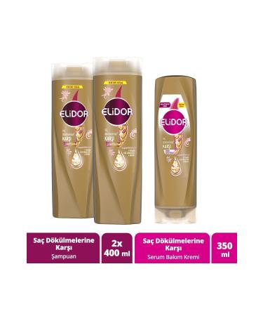 Elidor Superblend Hair Care Shampoo Against Hair Loss 400 ml X2 Serum Care Cream 350 ml