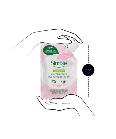 Simple Kind To Skin Mini Moisturizing Facial Cleansing Gel 50 Ml - Buy Online on GoSupps.com