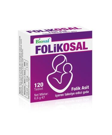 Id Lube Folic Acid 400 Mcg 120 Tablets Biosal Folicosal - Buy Online on GoSupps.com