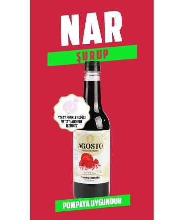 AGOSTO 6 X 75 ml Pomegranate Base Syrup