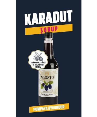 AGOSTO 750 ml Black Mulberry Flavored Syrup