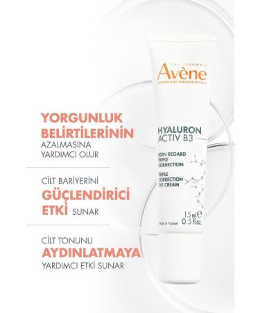 Avene Long-lasting nourishing Eye Contour Care Cream-B3 Hyaluronic Acid-Niacinamide 15ml DEMBA5002 - Buy Online on GoSupps.com