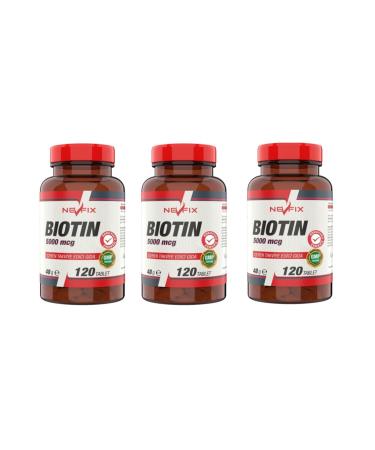 Nevfix Biotin 5000 Mcg 120 Tablets