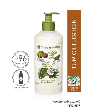 Yves Rocher Moisturizing Body Lotion - Tropical Coconut - 390ml-8667