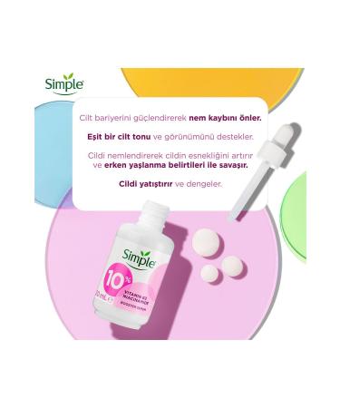 Simple Booster Serum 3% Hyaluronic Acid + B5 30 Ml + Booster Serum Vitamin B3 Niacinamide 30 Ml - Buy Online on GoSupps.com