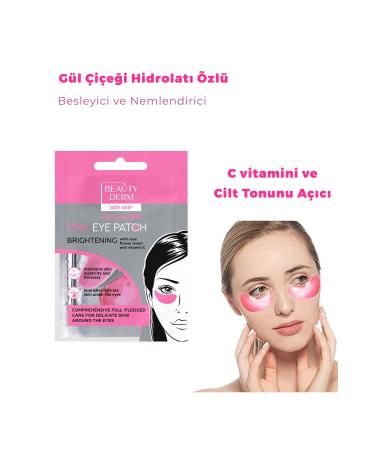 BEAUTY DERM Under Eye Mask Rose Water and Vitamin C Collagen Patch - Buy Online on GoSupps.com