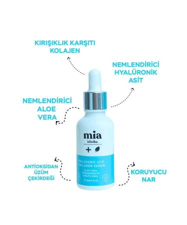 mia clinica Vitamin C Hyaluronic Acid and Collagen Serum Skin Smoothing Serum Set of 3 30 ml - Buy Online on GoSupps.com
