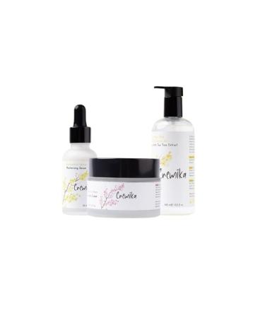 cremika Cosmetics Cremika 3-Piece Facial Care Set-Tea Tree Cleansing Gel Immortelle Serum Niacinamide Moisturizing Cream - Buy Online on GoSupps.com