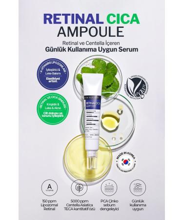 DERMA FACTORY Retinal and Centella Containing Serum Suitable for Daily Use Derma Factory Retinal Cica Ampoule 30ML - Buy Online on GoSupps.com