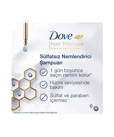 Dove Hair Therapy Sulfate-Free Hair Care Shampoo Hydration Spa Moisturizer 350 ml - Buy Online on GoSupps.com