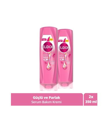 Elidor Superblend Serum Care Cream Strong and Bright Vitamin E Macadamia Oil & Keratin 350 ml X2