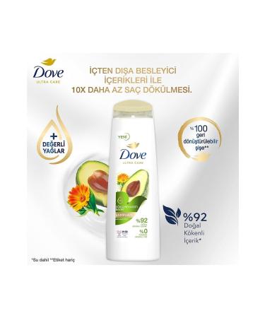 Dove Ultra Care Hair Care Shampoo Anti-Loss Care Avocado 400 ml X2 Hair Care Conditioner 350 ml - Buy Online on GoSupps.com