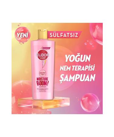 Elidor Collagen Blends Sulfate-Free Hair Care Shampoo Moisture Boom Intensive Moisture Therapy 350 ml - Buy Online on GoSupps.com