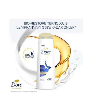 Dove Ultra Care Hair Care Shampoo Intensive Repair Damaged Hair 400 ml X3 - Buy Online on GoSupps.com