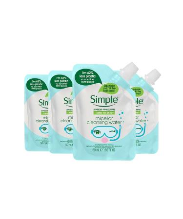 Simple Mini Micellar Make-Up Remover Water 50 Ml X4 - Buy Online on GoSupps.com