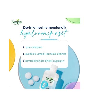 Simple Booster Serum 3% Hyaluronic Acid + Vitamin B5 Deep Skin Moisturizing 30 Ml - Buy Online on GoSupps.com