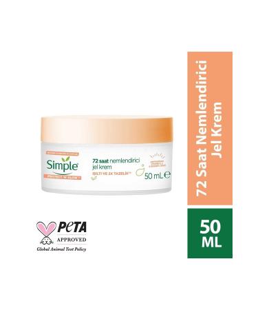 Simple Protect 'n' Glow 72 Hour Moisturizing Gel Cream For Skin That Has Lost Its Radiance 50 ml